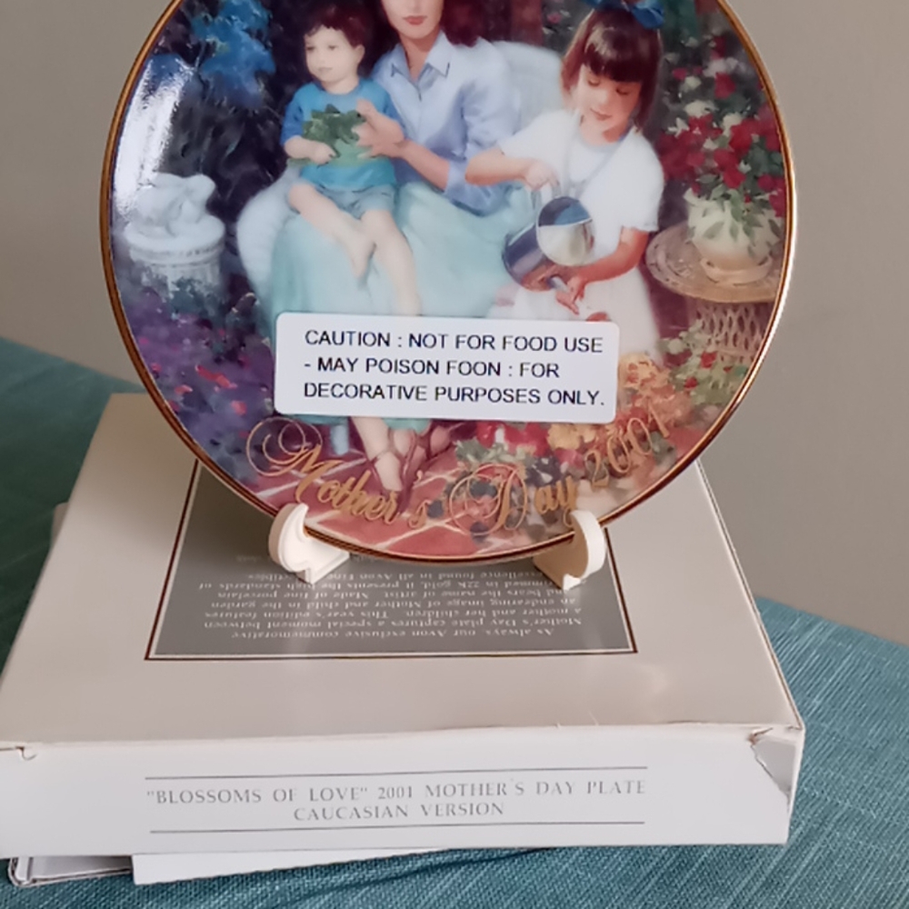 Avon Fine Collectibles 2001 Mother's Day Plate